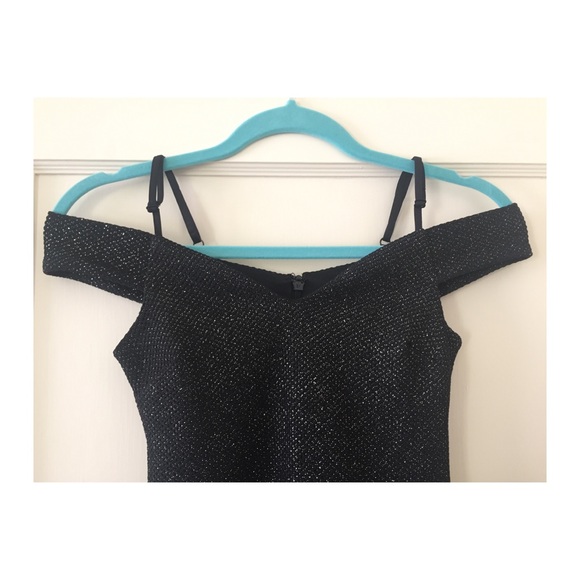 Bardot bodycon shimmer Lipsy dress, XXS-XS - Picture 2 of 5